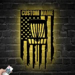 Sports Metal Sign Personalized Us Disc Golf Player Name 1
