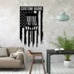 Sports Metal Sign Personalized Us Disc Golf Player Name 1