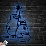 Sports Metal Sign Pugilism Gloves 1