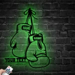 Sports Metal Sign Pugilism Gloves 1