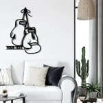 Sports Metal Sign Pugilism Gloves 1