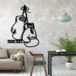 Sports Metal Sign Pugilism Gloves 1