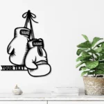 Sports Metal Sign Pugilism Gloves 1