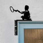 Sports Metal Sign Racquet Sport Player 1