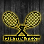 Sports Metal Sign Racquet Sport Racket Ball Metal Wall Sign With 1