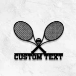Sports Metal Sign Racquet Sport Racket Ball Metal Wall Sign With 1