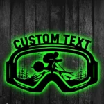 Sports Metal Sign Snow Skiing 1