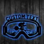 Sports Metal Sign Snow Skiing 1