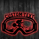 Sports Metal Sign Snow Skiing 1