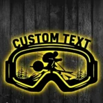 Sports Metal Sign Snow Skiing 1