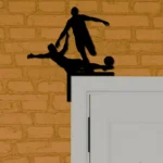 Sports Metal Sign Soccer Players 1