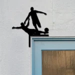 Sports Metal Sign Soccer Players 1
