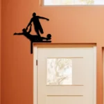 Sports Metal Sign Soccer Players 1