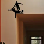 Sports Metal Sign Soccer Players 1