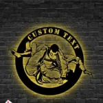 Sports Metal Sign Stylish Brazilian Jiu Jitsu 1