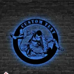 Sports Metal Sign Stylish Brazilian Jiu Jitsu 1