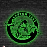 Sports Metal Sign Stylish Brazilian Jiu Jitsu 1