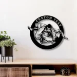 Sports Metal Sign Stylish Brazilian Jiu Jitsu 1