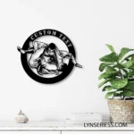 Sports Metal Sign Stylish Brazilian Jiu Jitsu 1