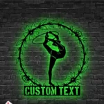Sports Metal Sign Stylish Female Gymnastics 1