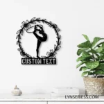 Sports Metal Sign Stylish Female Gymnastics 1