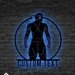 Sports Metal Sign Stylish Muay Thai 1