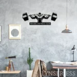 Sports Metal Sign Stylish Powerlifting Workout 1