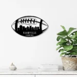 Sports Metal Sign Tennessee Skyline Us Tackle Football Player Name 1