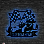 Sports Metal Sign Track Racing Flag Go Kart Racing 1