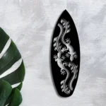 Sports Metal Sign Tropical Lizard Surf 1