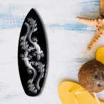 Sports Metal Sign Tropical Lizard Surf 1