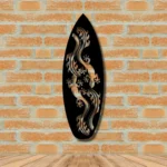 Sports Metal Sign Tropical Lizard Surf 1