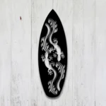 Sports Metal Sign Tropical Lizard Surf 1