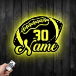 Sports Metal Sign Us Pigskin Player Name 1