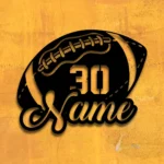 Sports Metal Sign Us Pigskin Player Name 1