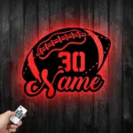 Sports Metal Sign Us Pigskin Player Name 1