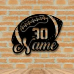 Sports Metal Sign Us Pigskin Player Name 1