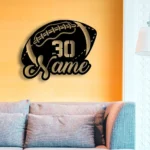 Sports Metal Sign Us Pigskin Player Name 1