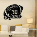 Sports Metal Sign Us Pigskin Player Name 1