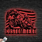 Sports Metal Sign Us Standard Like Father Like Son Motocross Biker 1