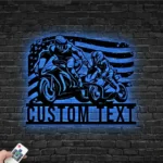 Sports Metal Sign Us Standard Like Father Like Son Motocross Biker 1