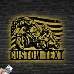 Sports Metal Sign Us Standard Like Father Like Son Motocross Biker 1