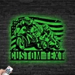 Sports Metal Sign Us Standard Like Father Like Son Motocross Biker 1