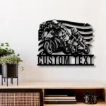Sports Metal Sign Us Standard Like Father Like Son Motocross Biker 1