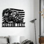 Sports Metal Sign Us Standard Like Father Like Son Motocross Biker 1
