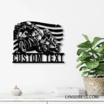 Sports Metal Sign Us Standard Like Father Like Son Motocross Biker 1