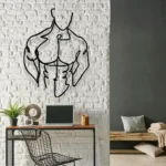 Sports Metal Sign Without Clothing Man 1