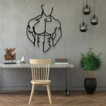 Sports Metal Sign Without Clothing Man 1