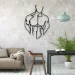 Sports Metal Sign Without Clothing Man 1