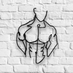 Sports Metal Sign Without Clothing Man 1